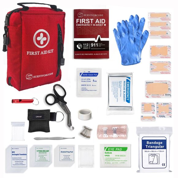 NWT Small First Aid Kit 100-Piece Set Comprehensive, compact, organized, stocked - Picture 1 of 10